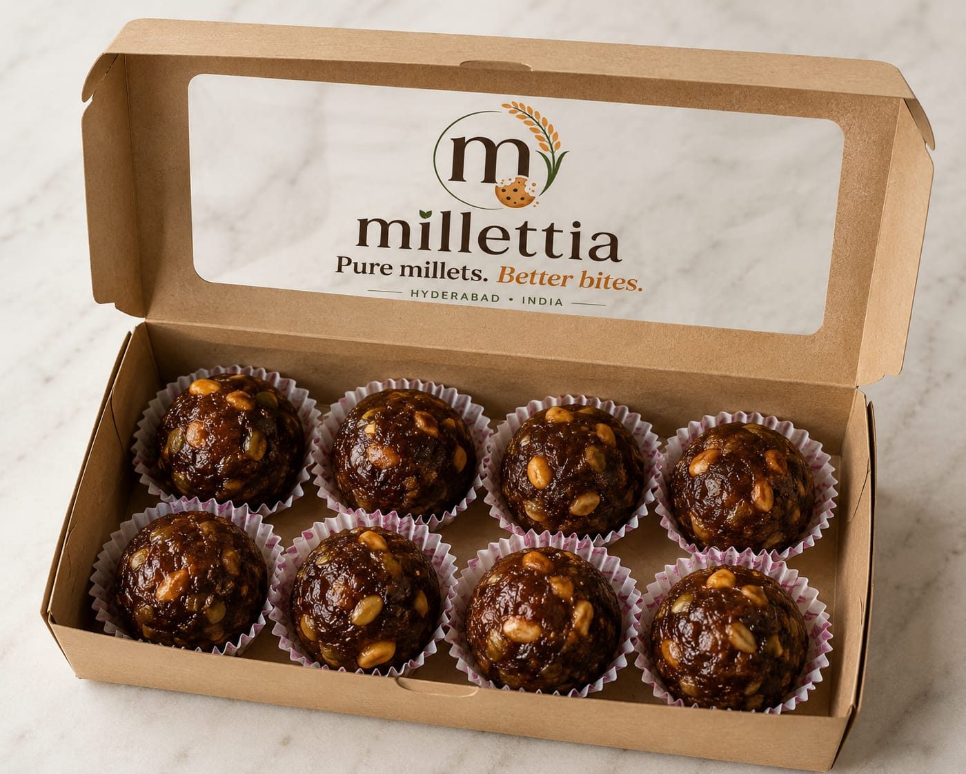 Dry Fruit Laddu — homemade millet snack by Millettia, Hyderabad